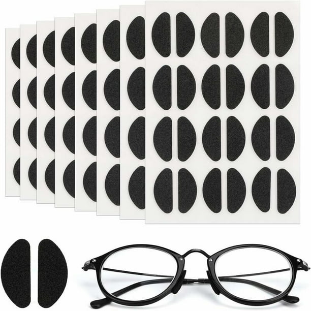 20 almohadillas para la nariz de espuma suave, almohadillas para la nariz autoadhesivas, almohadillas para la nariz antideslizantes, almohadillas para la nariz delgadas para gafas de sol (negro)
