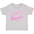 thumbnail image 3 of Inktastic I Love My Grandpa in Pink Chalk Heart Boys or Girls Baby T-Shirt, 3 of 5