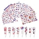 thumbnail image 2 of Pegatinas para decoración de uñas del 4 de julio, calcomanías autoadhesivas para decoración de uñas con bandera, decoraciones para uñas del Día de la Independencia, diseño de corazón de mariposa en, 2 of 6