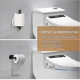 thumbnail image 2 of Toilet Roll Holder Self Adhesive Black Paper Holders Tissue Stand Hanger Bathroom Sus-304 Stainless Steel, 2 of 5