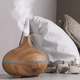 thumbnail image 5 of Humidificador ultrasónico y difusor aromático con cronómetro, 150 Yang aromático puro. Capacidad de 550 ml, cronómetro 6 horas, 7 colores led, función de aromaterapia, patrón de madera oscura súper, 5 of 5