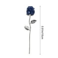 thumbnail image 3 of Adorno de rosa de cristal natural | Figura decorativa de flor de piedra semipreciosa | Recuerdo artesanal para toda la vida | Varias opciones de color | 15 cm | 1 unidad | Decoración romántica para, 3 of 7