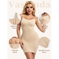 thumbnail image 3 of Vaslanda Shapewear Slip Dress for Women Under Dress Seamless Tummy Control Slip Dress, 3 of 6