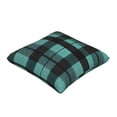 thumbnail image 3 of Multi-Size Linen Sofa Pillow Cover Invisible Zipper Open And Close Strong Use For Sofa Chair Garden Sofa Car Paleturquoise Buffalo Plaid Check Tartan Scotland_4 16"X16", 3 of 8
