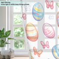 thumbnail image 4 of Yayeee Window Curtains Light Filtering 63"x52" Grommet Panel Pair Home Living Room Decor, Pastel Easter Pattern, 4 of 7