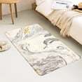 thumbnail image 6 of Bath Rug Runner 20x59 inch Beige Marble Velvet Bath Mat Non-Slip Modern Long Bathroom Rug Soft Luxury Microfiber Machine-Washable Floor Rug Carpet for Tub Shower, 6 of 6