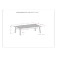 thumbnail image 4 of Simpli Home Palmetto 43 inch Wide Contemporary Outdoor Coffee Table in Light Teak, 4 of 8
