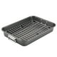 thumbnail image 1 of Utensilios para hornear Roaster Farberware, acero antiadherente, 28 cm x 38 cm, gris, 1 of 9