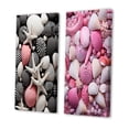 thumbnail image 3 of Designart "Seashell on the Beach Grey and Pink" Coastal Beach Sand Wall Art Set Of 2 - Grey Beach Gallery Wall Set For Home Decor, 3 of 7