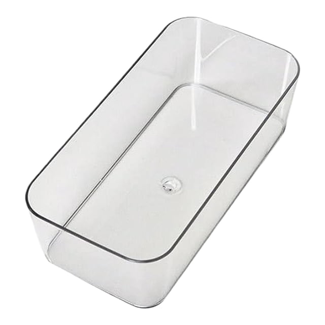 Versatile Clear Drawer Organizers Set for Efficient Storage of Makeup Utensils and Kitchen Gadgets