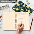 thumbnail image 4 of FORMRS 1-Subject Spiral Notebook 8" x 5" College Ruled 60 Refillable Sheet, Blue Floral Lemons, 4 of 7
