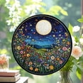 thumbnail image 2 of Customized Boho Moonlit Wildflower Meadow Ornament Window Hanging Suncatcher Home Decor Garden Halloween Christmas Party Wedding Housewarming Gifts, Stained 2025, Festive Home, 2 of 6