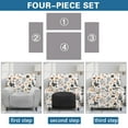 thumbnail image 6 of Xoenoiee Abstract Boho Geometric Art Print Recliner Cover 4-Pieces, Recliner Stretch Sofa Slipcover, 1 Seat Recliner Cover, Soft Couch Protector Furniture Protector Covers with Elastic, 6 of 7