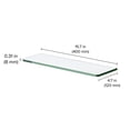 thumbnail image 4 of Dolle 0.31 in. H X 15.7 in. W X 4.7 in. D Clear Glass Shelf Board, 4 of 5