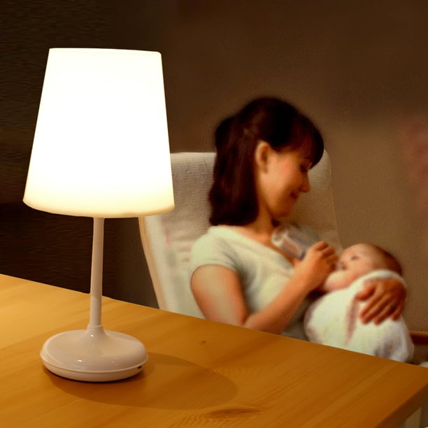 Lampe de Table de Contrôle Tactile Sans Fil Lampe de Chevet USB Lampe de  Bureau Rechargeable avec Télécommande pour Dortoir Chambre d'Étude 