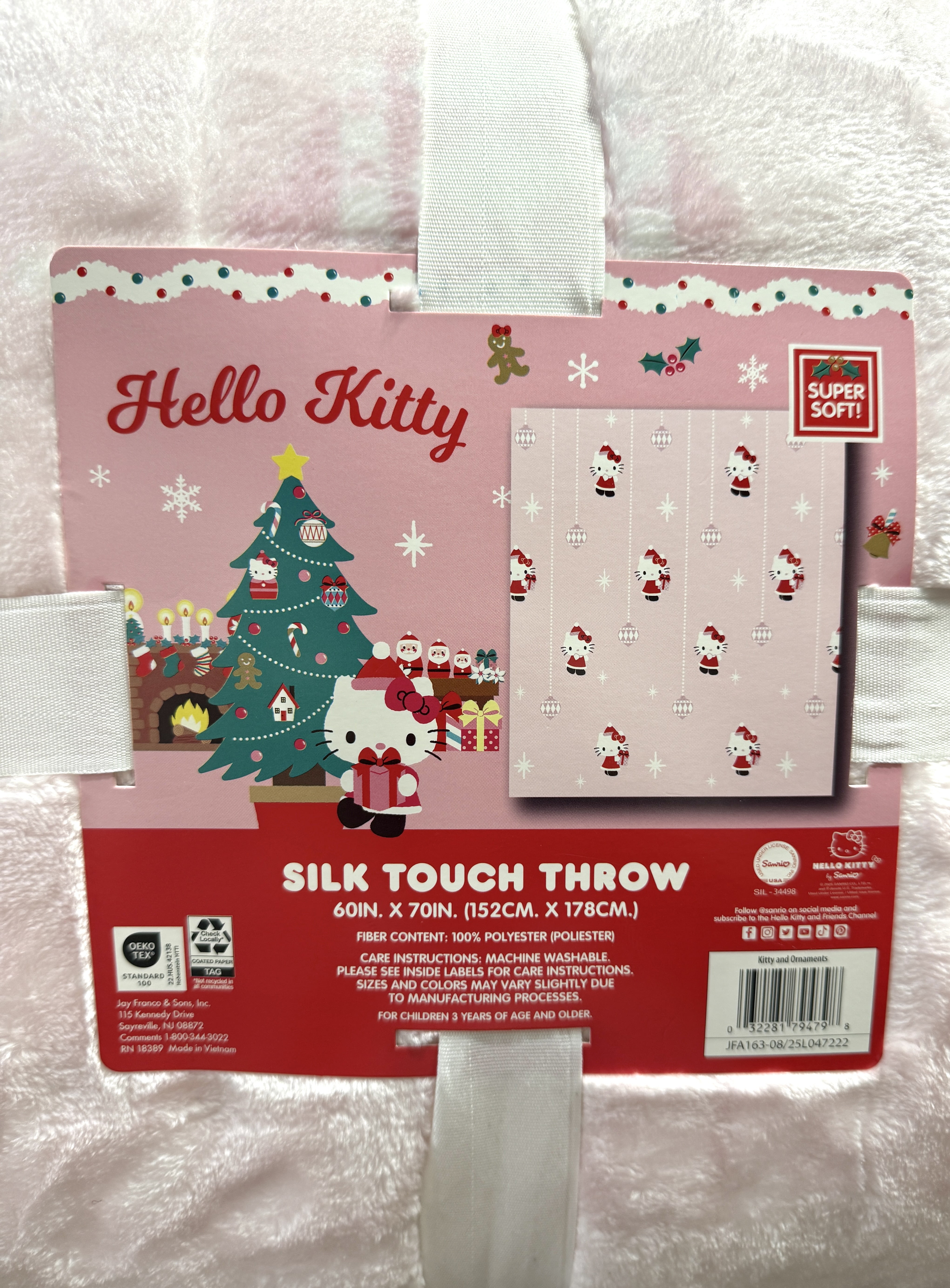 Hello Kitty Holiday Silk Touch Throw, 60" x 70"