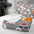 thumbnail image 4 of Erosebridal Ghost Party Twin Quilt Set 2 Pieces,Cute Halloween Twin Coverlet Set,Grey,1 Bedspread and 1 Pillowcase, 4 of 7