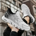 thumbnail image 5 of Men's Breathable Tennis Shoes Running Gym Sneakers Casual Sport Walking Trainers, 5 of 9