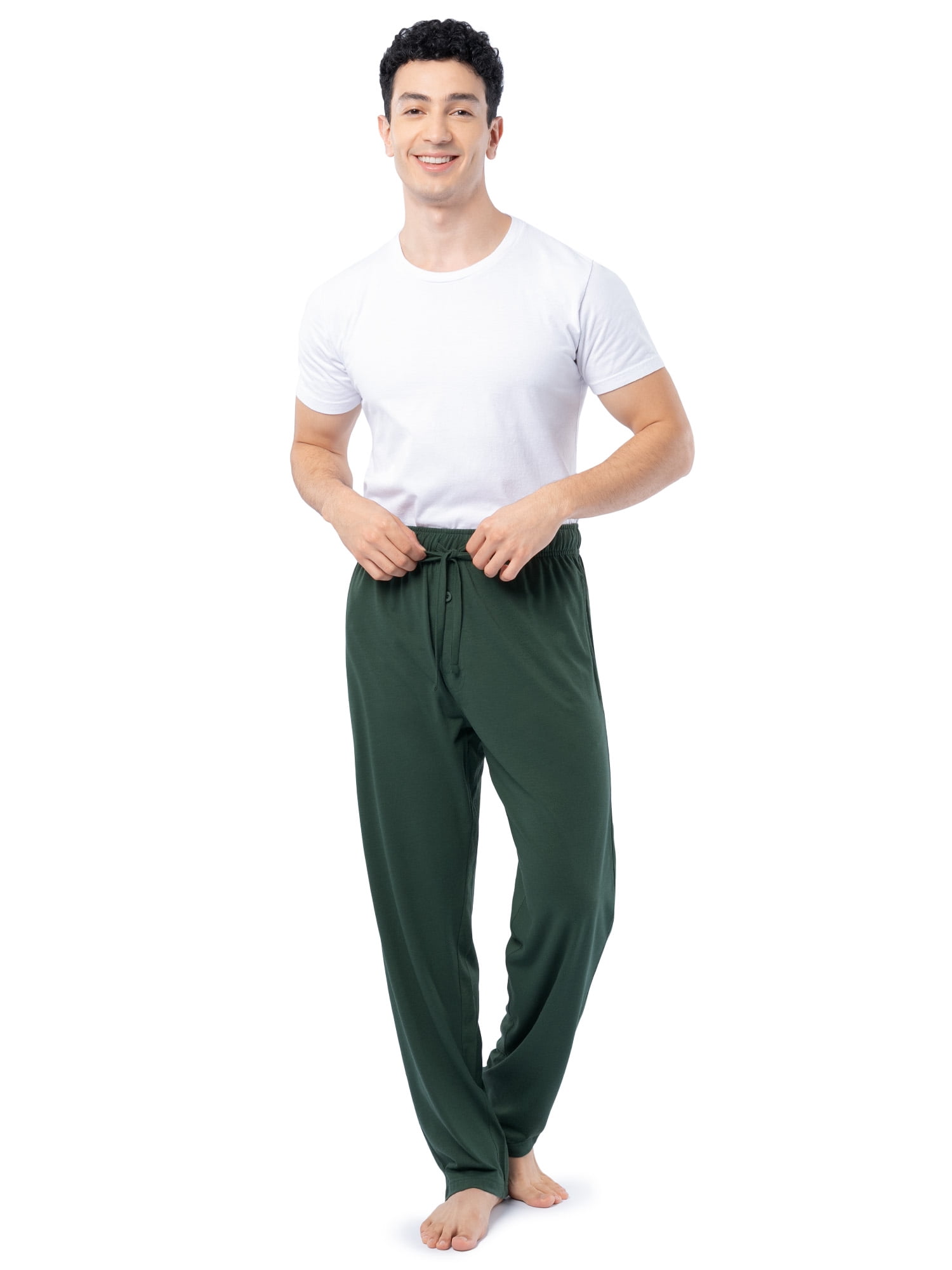 Fruit of the Loom Men's and Big Men's Jersey Knit Pajama Pants, Sizes S-6XL