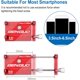 thumbnail image 5 of Soporte Universal para teléfono de bicicleta y motocicleta, soporte ajustable para teléfono móvil con manillar, soporte para teléfono de bicicleta de aleación de aluminio (rojo), 5 of 5