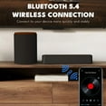 thumbnail image 5 of KIVDIT 2.1 Sound Bar for TV,Bluetooth 5.4 Small Soundbar with Subwoofer,Bass Adjustable Home Theater TV Speaker & Stereo Surround Sound System, 5 of 8