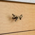 thumbnail image 6 of Zeckos Bronze Cast Iron Deer Antler Cabinet Drawer Pull Set of 12, 6 of 8