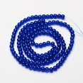 thumbnail image 2 of 1Strand Crackle Glass Beads Strands Round Blue 6mm Hole: 1.3~1.6mm about 133pcs/strand 31.4 inch, 2 of 2