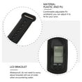 thumbnail image 4 of EXHUMKY Step Counter Bracelet Pedometer Bracelet PU Black 1Set Fashion Design Daily Exercise, 4 of 5