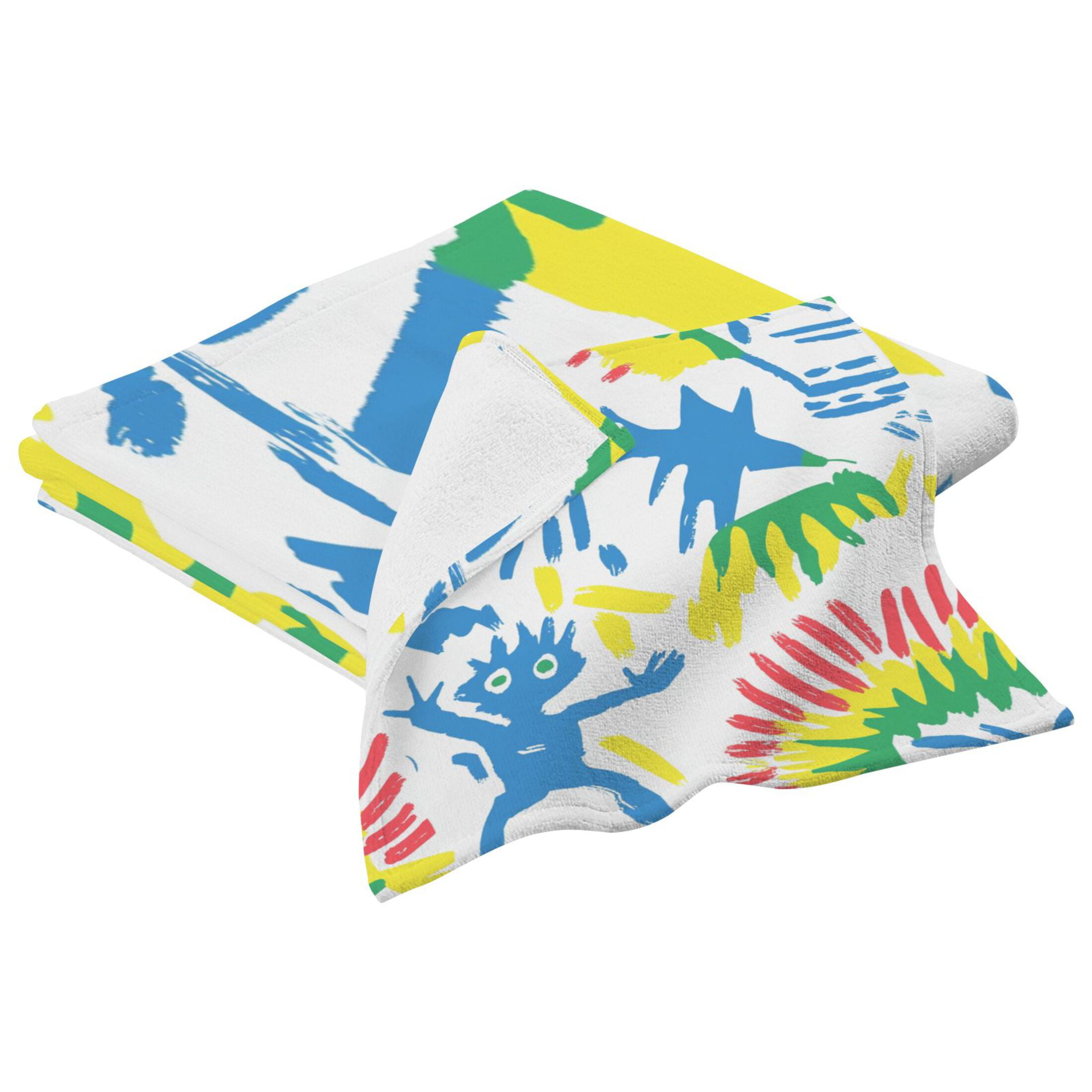 Colorful Minions 2 Piece Cotton Bath and Face Towel Set Soft and Absorbent, for Beach Pool Bathroom
