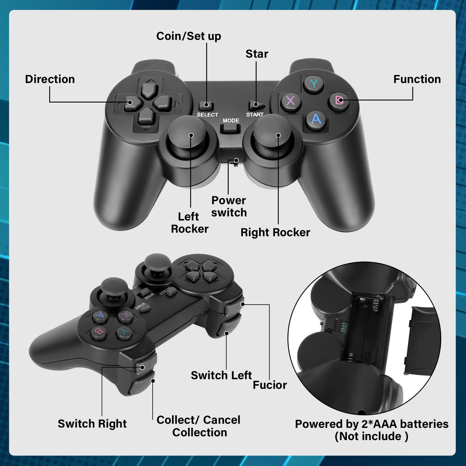 Toys for 6 7 8 9 10 Year Old Boys Kids,Games Console Kids Toys Age 7-8-9-10-11-12 Boys Gifts Emulator Console for 8-13 Year Old Girls Gifts Video Games Birthday Presents for Teens Adults