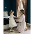 thumbnail image 4 of 2Bunnies Girls' 12M-10Y Paisley Lace Tulle Long Sleeve Knee Flower Girl Dress, 4 of 6
