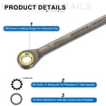 thumbnail image 4 of Uxcell 2pcs 11/32" Ratcheting Combination Wrench SAE 90 Teeth 12 PT Ratchet Spanner, 4 of 7