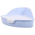 thumbnail image 4 of Miangastore Rabbit Litter Box Bunny Triangle Potty Trainer Corner Plastic Litter Box, 4 of 8