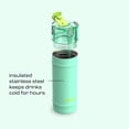 thumbnail image 6 of Bubba Water Bottle, 18 Oz, Stainless Steel, Vacuum Insulated Leakproof, DualSip 2-Way Lid, Tropical Eclipse, 6 of 10