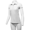 thumbnail image 5 of A2Y Women's Basic Casual Essentials 4-Button Junior-Fit PK Cotton Pique Polo Shirt White L, 5 of 5