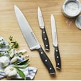 thumbnail image 3 of Henckels 6063527 Black & Silver Stainless Steel Chefs Knife Set, Satin - 3 Piece, 3 of 4