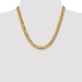 thumbnail image 4 of 14K Yellow Gold Curb Chain Styles Necklace 8.75 mm Flat Beveled 20 inch, 4 of 4