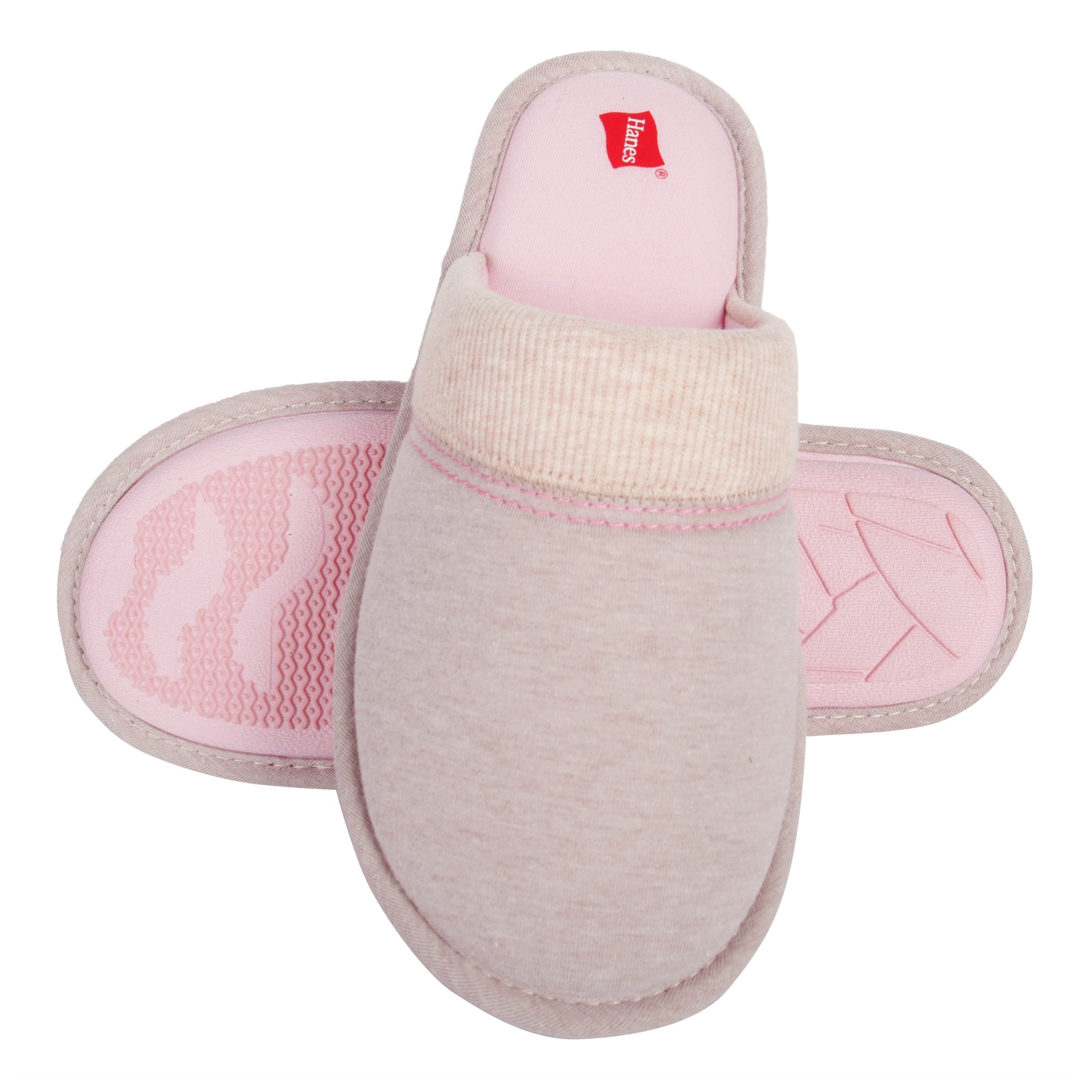 Hanes Hanes Womens Superior Comfort Cotton Slip On Scuff Slipper with