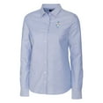 thumbnail image 2 of Women's Cutter & Buck Light Blue Houston Oilers Throwback Logo Oxford Stretch Long Sleeve Button-Up Shirt, 2 of 3