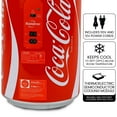 thumbnail image 3 of Coca-Cola 8 Can Portable Mini Fridge w/ 12V DC and 110V AC Cords, 5.4L (5.7 qt) Can Shaped Personal Cooler, Red, Travel Fridge for Drinks, Snacks, Lunch, Home, Office, Dorm Room, RV, 3 of 8