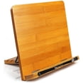 thumbnail image 2 of Book Stand, Recipe Book Stand Book Holder For Reading The Exhibition Kitchen With 2 Side Holders Made Of Metal, Perfect For Cooking, Recipes, Ipad, Tablets, 2 of 9