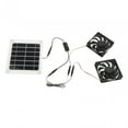 thumbnail image 1 of Panel solar, energía solar, 5 V, 10 W, panel monocristalino, solar, escape solar Ventilador doble, 1 of 9