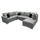 thumbnail image 1 of Sala Esquinera Modular El Bazar Store Artemis Gris Plata 230x300 cm Tela Lino nacional, 1 of 7