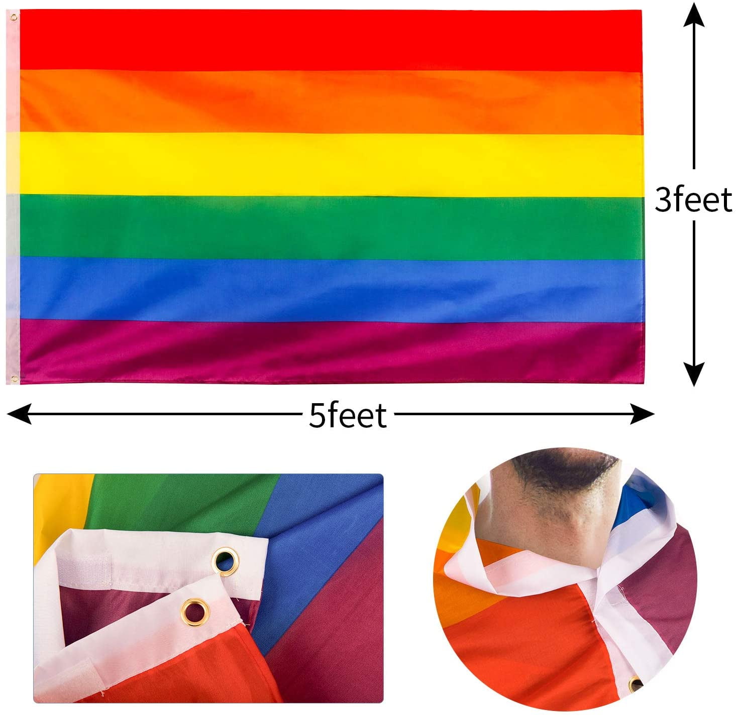 gay pride flag costume