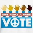 thumbnail image 3 of CafePress - Vote Peace Hooded Sweatshirt - Pullover Hoodie, Hooded Sweatshirt, 3 of 4