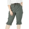 thumbnail image 1 of Woman Within Women's Plus Size Petite Convertible Length Cargo Capri Pant Pant, 1 of 5