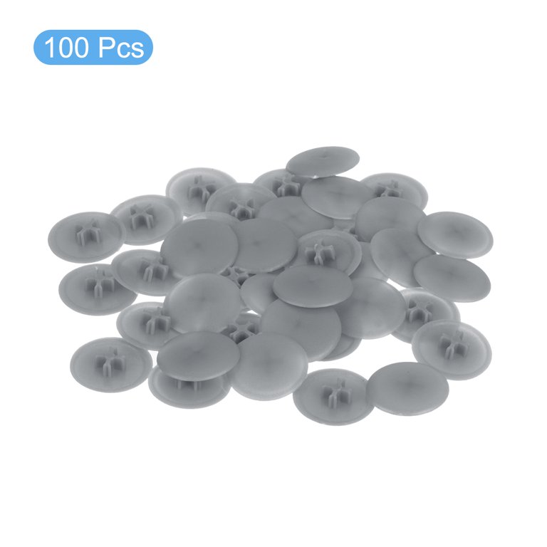 Uxcell 40-Pack Screw Cap Covers – 12mm Black Plastic Decorative Caps For Phillips Cam Lock Nuts And Self-Tapping Screws, Waterproof