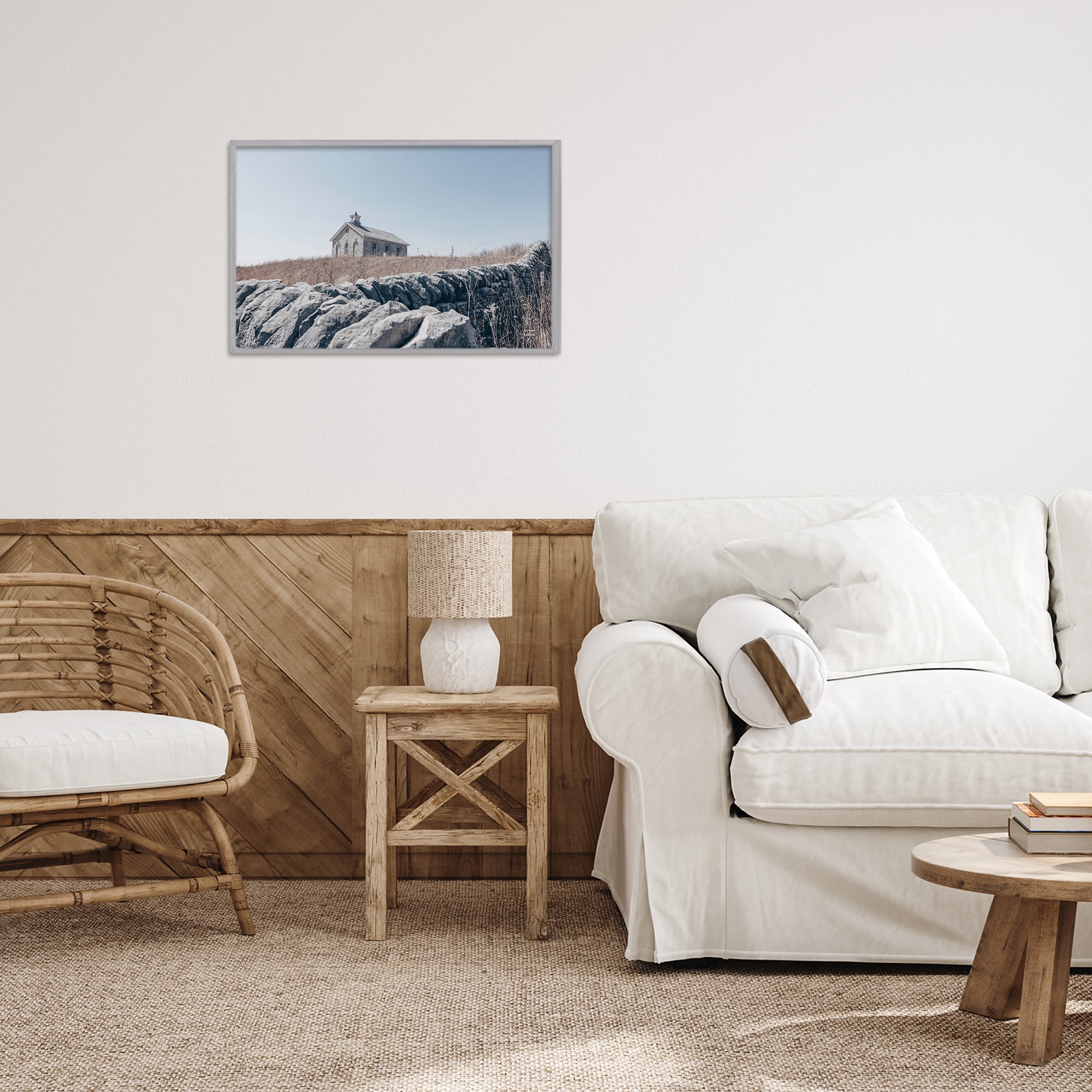 Stupell Industries One Room Schoolhouse Gray Framed Giclee Art, design by Nathan Larson