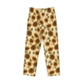 thumbnail image 6 of Goofa Autumn Sunflowers Pattern Printed Soft Pajama Pants for Men, Wide Leg Comfy Casual Lounge Yoga Pants-XX-Large, 6 of 9