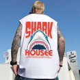 thumbnail image 5 of Chaleco con estampado de tiburón y anime de verano para hombre, estilo hip hop, talla grande, Y2K, ropa de calle, camisetas sin mangas con estampado gráfico para hombre, 5 of 5